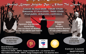 Stage NTJ et Shorinji Kempo Seigido Ryu