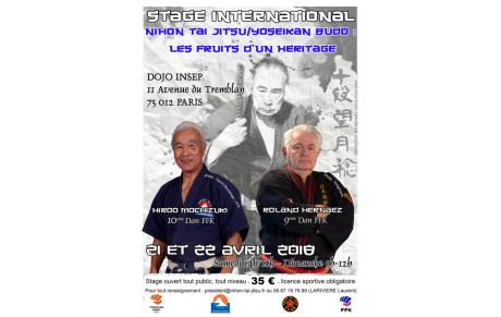 Stage exceptionnel les 21 et 22 avril