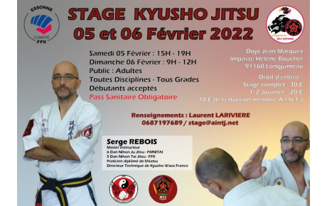 Février 2022: stage de Kyusho